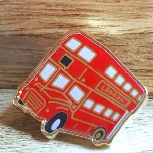 BURBERRY double decker bus pin